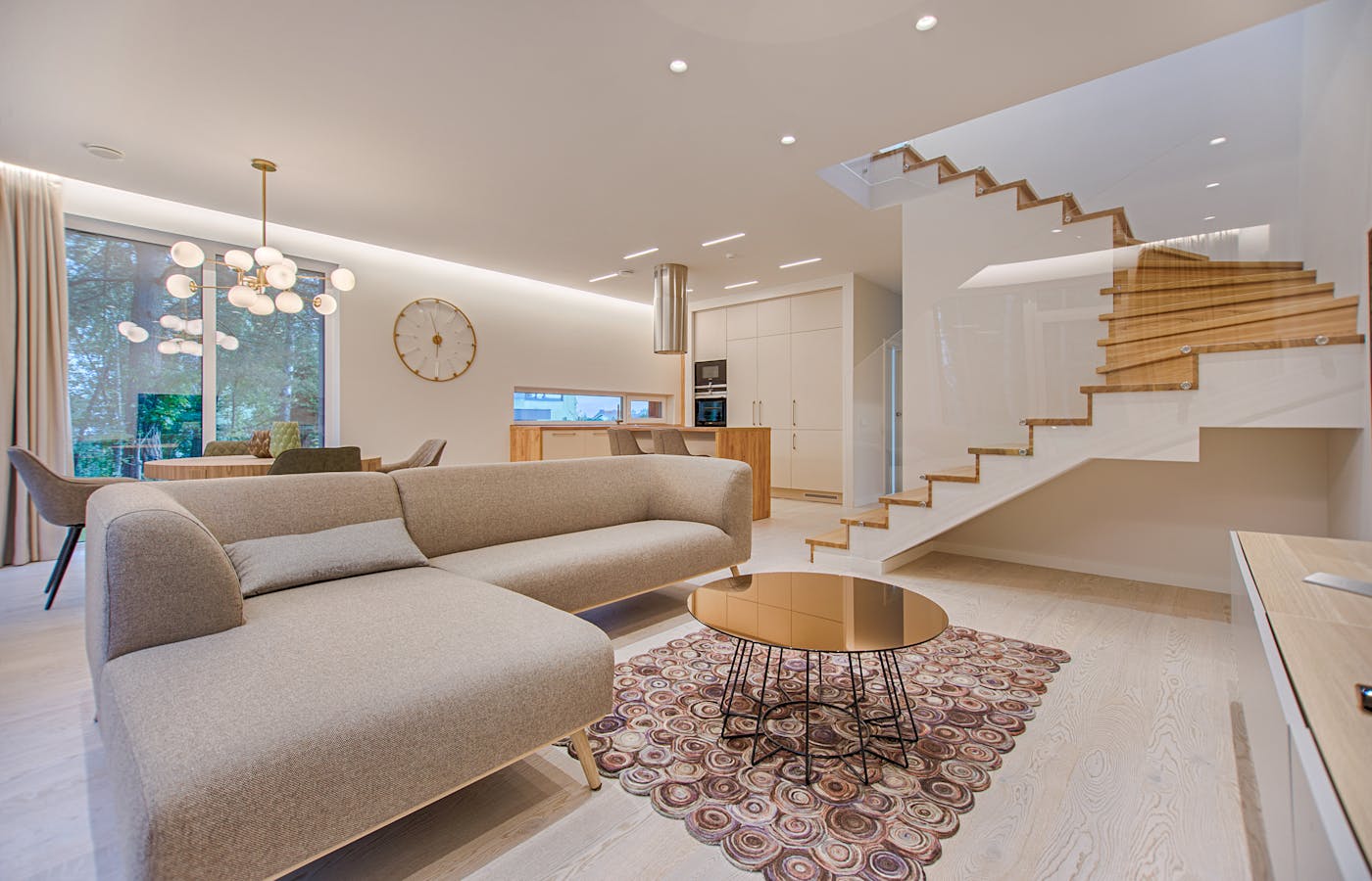 Warm living room interior